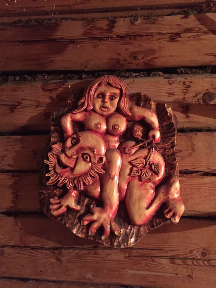 This Is Hanging On Our Sauna House Wall.