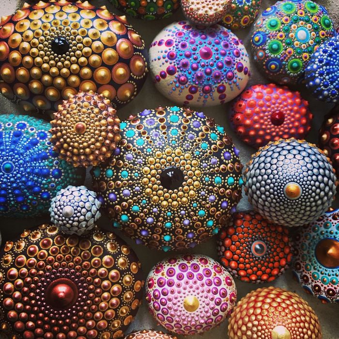 Tactile Art: I Create 3d Mandala Stones