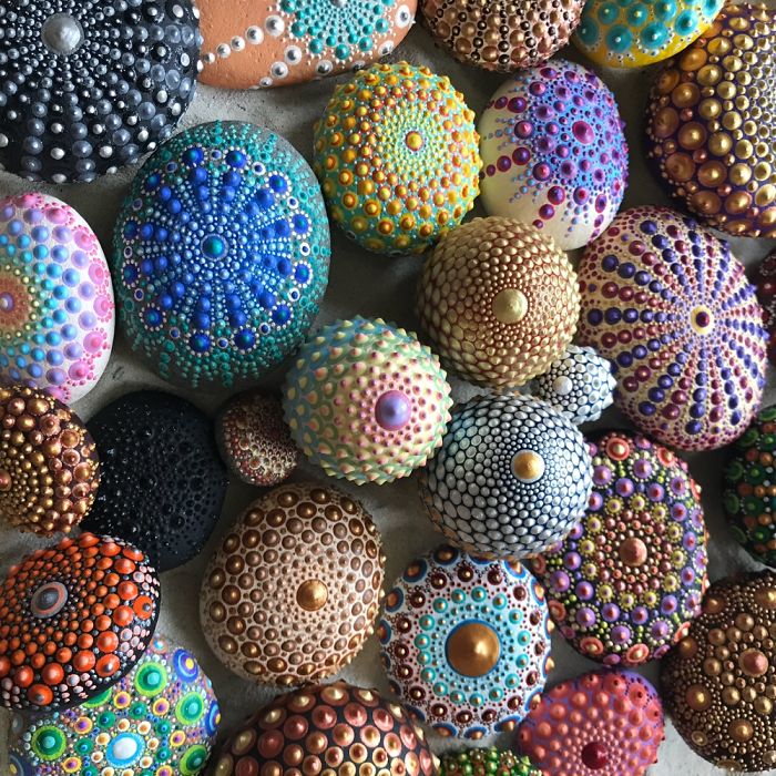 Tactile Art: I Create 3d Mandala Stones