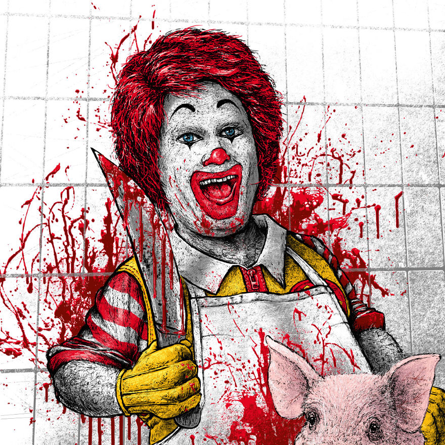 Human Animals By German Animal Rights Artist Roland Straller