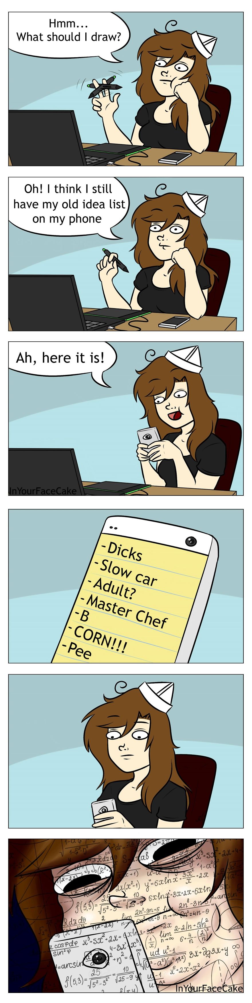 In Your Face Cake Comics - Oc