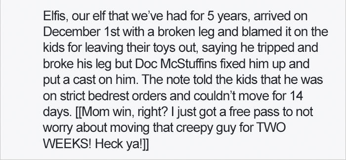 This Mom Had A Genius Idea On How To Get Out Of Moving The Family Elf, Did Not Expect It Would End So Horribly Wrong This Mom Had A Genius Idea On How To Get Out Of Moving The Family Elf, Did Not Expect It Would End So Horribly Wrong