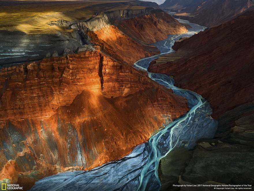 Second Place Winner, Landscapes: Dushanzi Grand Canyon, Yuhan Liao
