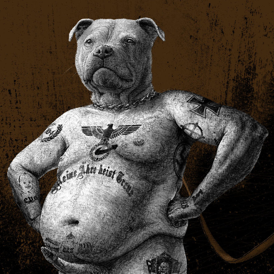 Human Animals By German Animal Rights Artist Roland Straller