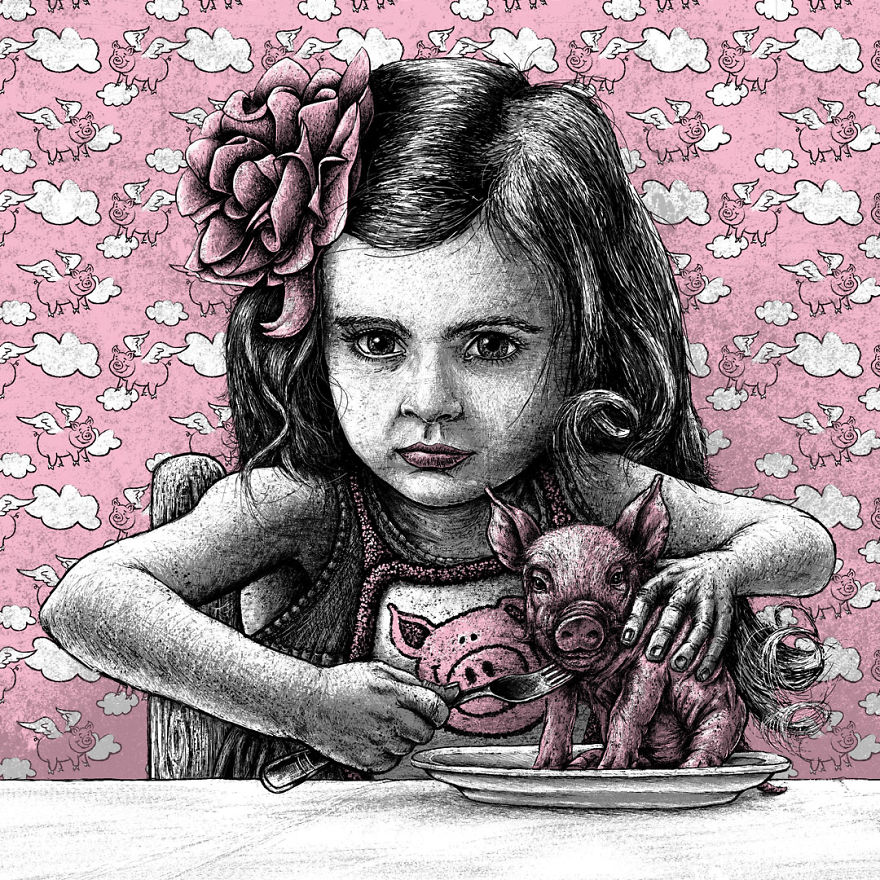 Human Animals By German Animal Rights Artist Roland Straller