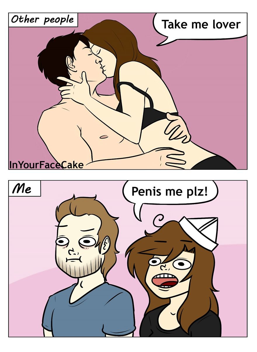 In Your Face Cake Comics - Oc