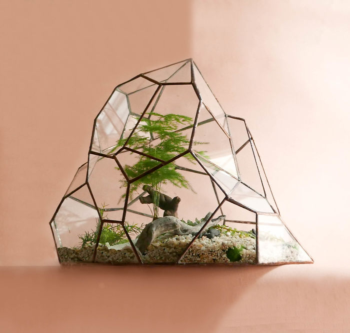 We Create Stained Glass Terrariums For Plants