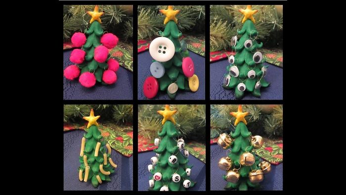 I Made A Tiny Christmas Tree And Decorated It With Unusual Ornaments