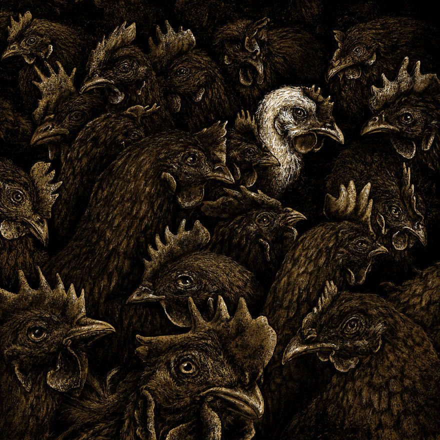 Human Animals By German Animal Rights Artist Roland Straller