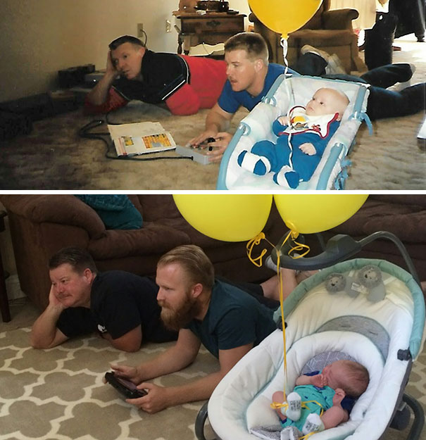 1st Gen (1989): Me, My Dad, And My Grandpa Playing Zelda On Nintendo. 2nd Gen (2016): My Son, Me, And My Dad Playing Zelda On Wii U