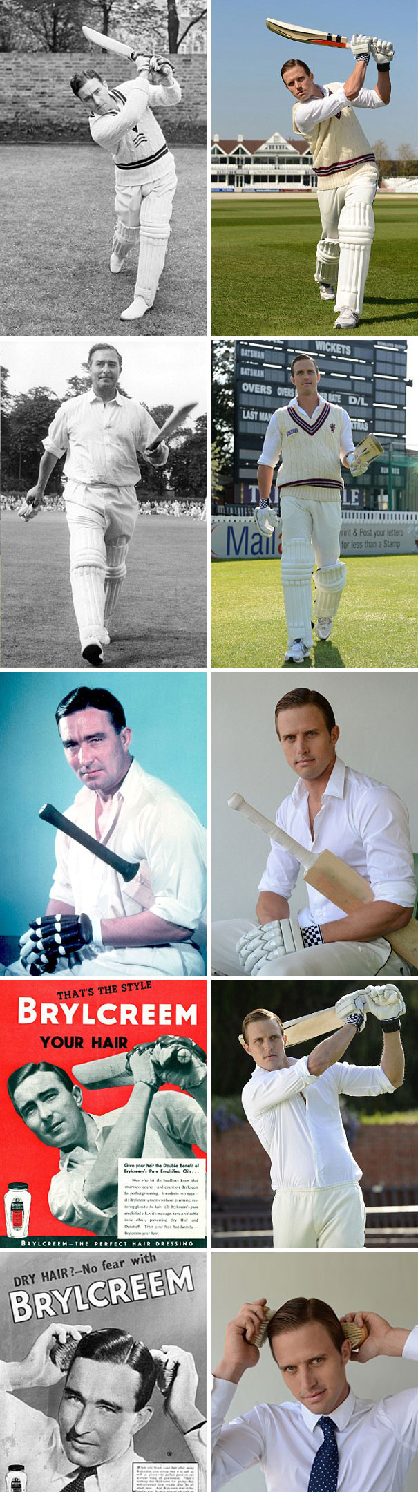 Nick Compton Has Recreated His Grandfather Denis Compton's Photos And Adverts