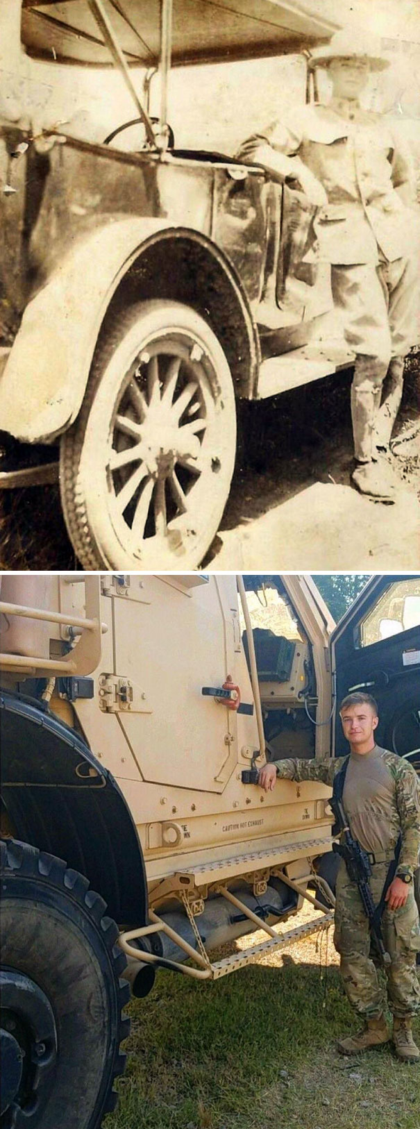 My Great Grandfather And I Trained At The Same Location, Exactly 100 Years Apart. He Left For France Shortly After This Was Taken In 1917