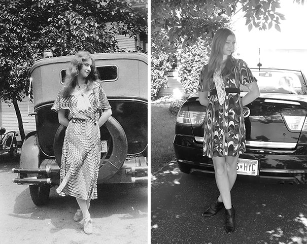 My Grandma In 1931 And Me In 2012. Both 20-Years-Old