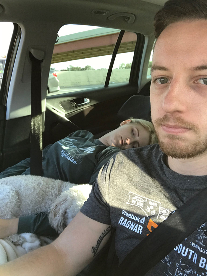 Husband Compiles Photos From All The Fun Road Trips He Takes With His Wife, And The Result Is Just Too Funny Husband Compiles Photos From All The Fun Road Trips He Takes With His Wife, And The Result Is Just Too Funny