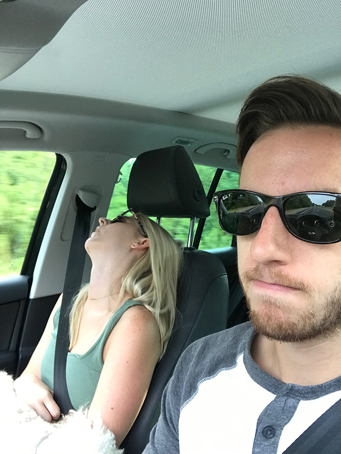 Husband Compiles Photos From All The Fun Road Trips He Takes With His Wife, And The Result Is Just Too Funny Husband Compiles Photos From All The Fun Road Trips He Takes With His Wife, And The Result Is Just Too Funny