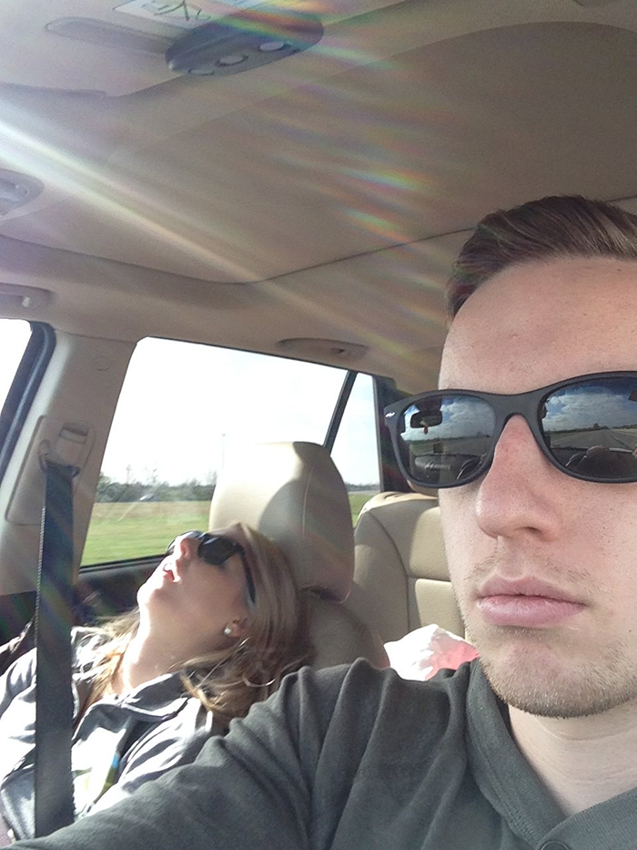 Husband Compiles Photos From All The Fun Road Trips He Takes With His Wife, And The Result Is Just Too Funny Husband Compiles Photos From All The Fun Road Trips He Takes With His Wife, And The Result Is Just Too Funny