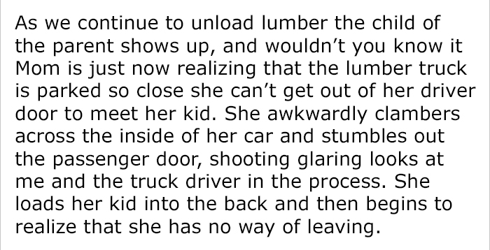 Rude Woman Refuses To Leave 'No Parking' Zone, So Construction Workers Get The Best Revenge