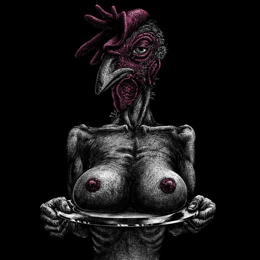 Human Animals By German Animal Rights Artist Roland Straller