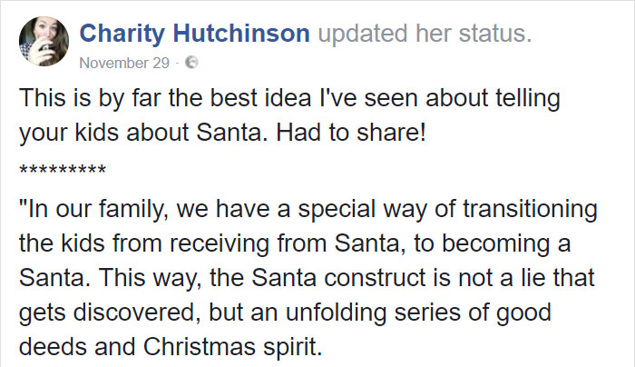 Internet Is In Love With This Mom's Genius Idea How To Tell Kids That Santa Doesn't Exist Internet Is In Love With This Mom's Genius Idea How To Tell Kids That Santa Doesn't Exist