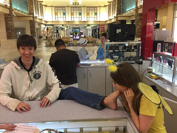 I Once Had A Girl Dressed As A Bumble Bee Ask To Suck On My Toe While I Was Working At The Mall