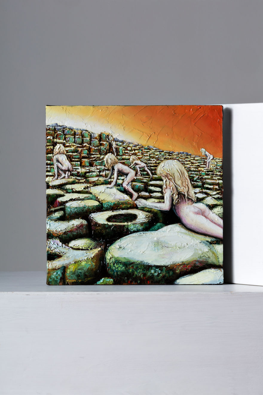 Vinylmateric: Reinterprerations Of Vinyl Covers That Have Made The History Of Rock In Materic Art Style Vinylmateric: Reinterprerations Of Vinyl Covers That Have Made The History Of Rock In Materic Art Style