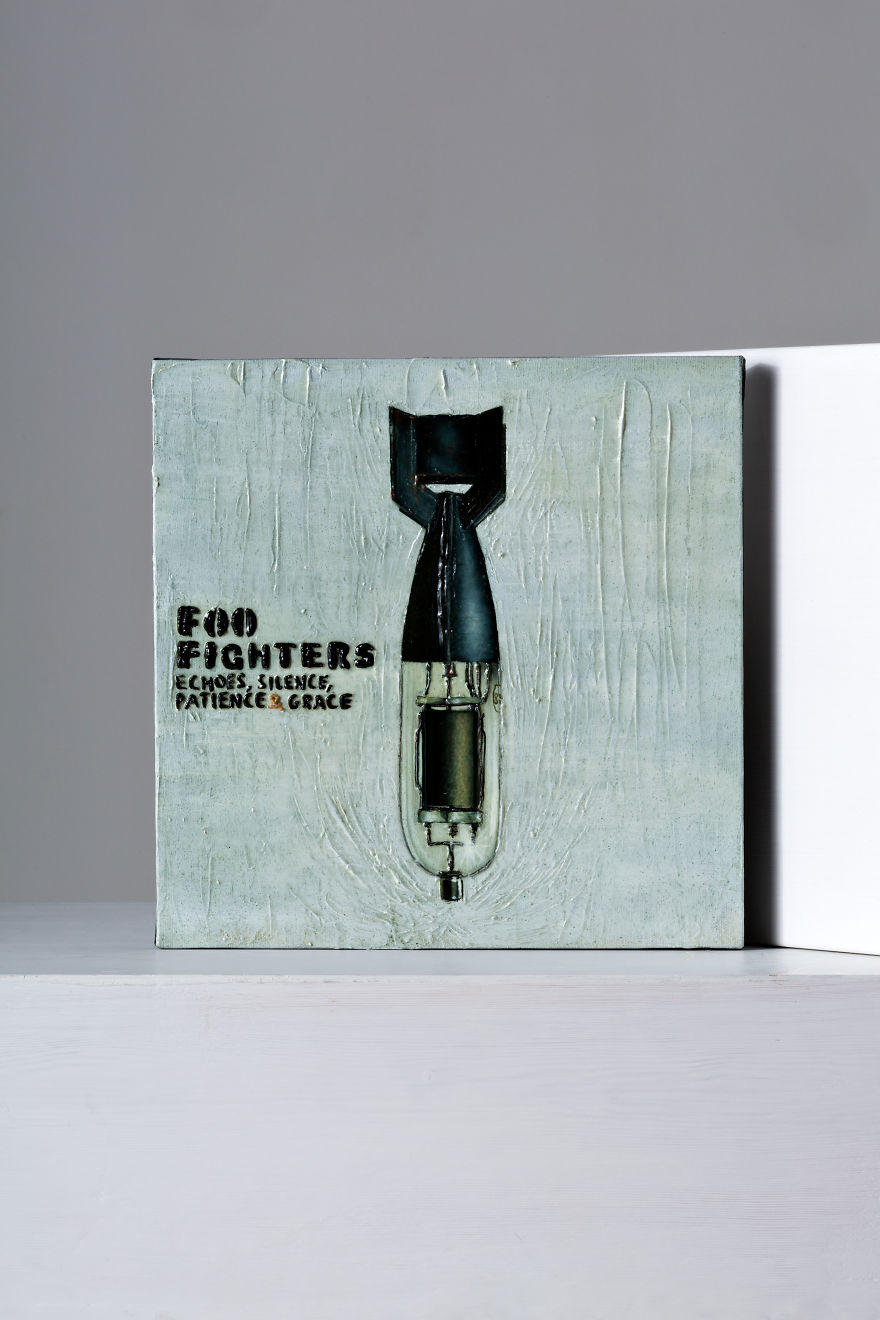 Vinylmateric: Reinterprerations Of Vinyl Covers That Have Made The History Of Rock In Materic Art Style Vinylmateric: Reinterprerations Of Vinyl Covers That Have Made The History Of Rock In Materic Art Style