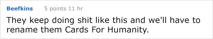 'Cards Against Humanity' Sends Checks To Their Lowest-Earning Customers And It's Bringing Attention To Wealth Inequality