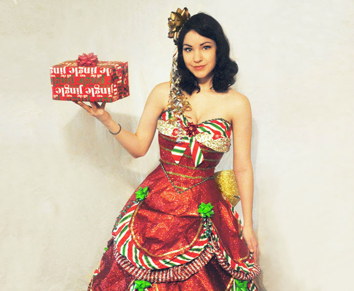 “I’ve Been Making Dresses From Wrapping Paper After The Holidays For A Few Years”