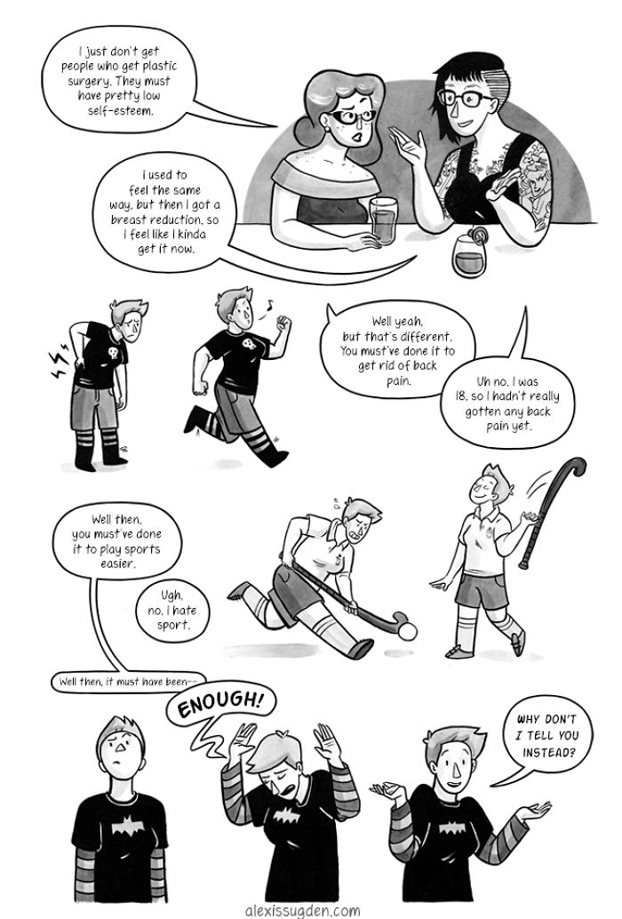 I’ve Been Making A Weekly Web Comic About The Breast Reduction I Had At 18