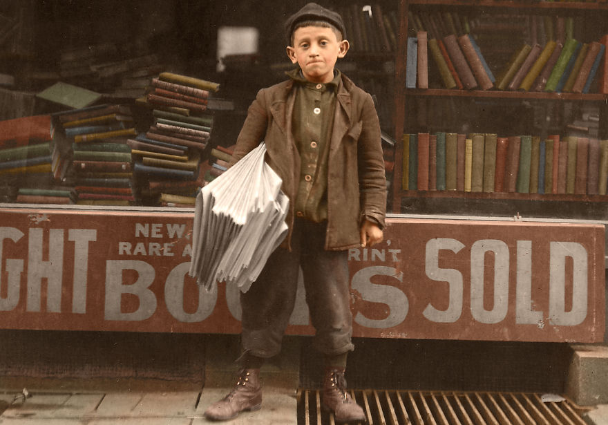 I’ve Colourised These 100+ Year Old Photos Of American Child Labour, And Here's The Result I’ve Colourised These 100+ Year Old Photos Of American Child Labour, And Here's The Result
