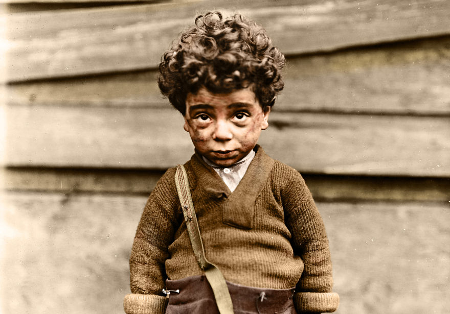 I’ve Colourised These 100+ Year Old Photos Of American Child Labour, And Here's The Result