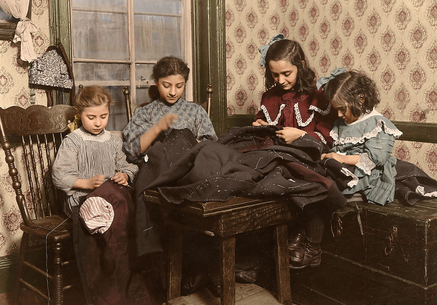 I’ve Colourised These 100+ Year Old Photos Of American Child Labour, And Here's The Result