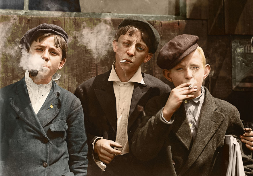 I’ve Colourised These 100+ Year Old Photos Of American Child Labour, And Here's The Result I’ve Colourised These 100+ Year Old Photos Of American Child Labour, And Here's The Result