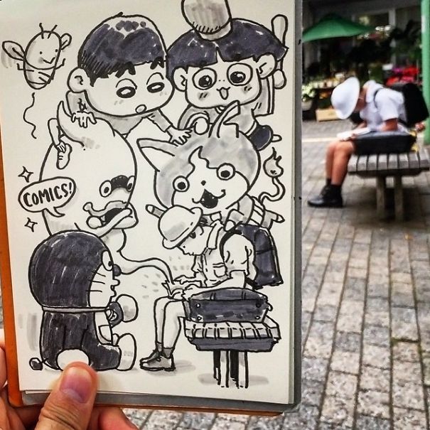 Japanese Illustrator Draws Scenes From Everyday Life And The Result Is Beautiful