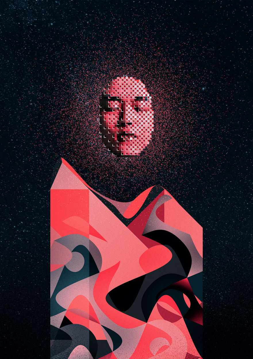 I Make Vaporwave Inspired Posters Exploring Communication In Digital World Every Day