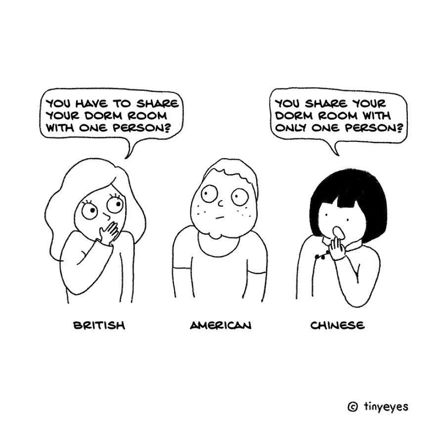 I Made These Comics To Compare Chinese Culture With Western Culture Through Everyday Life
