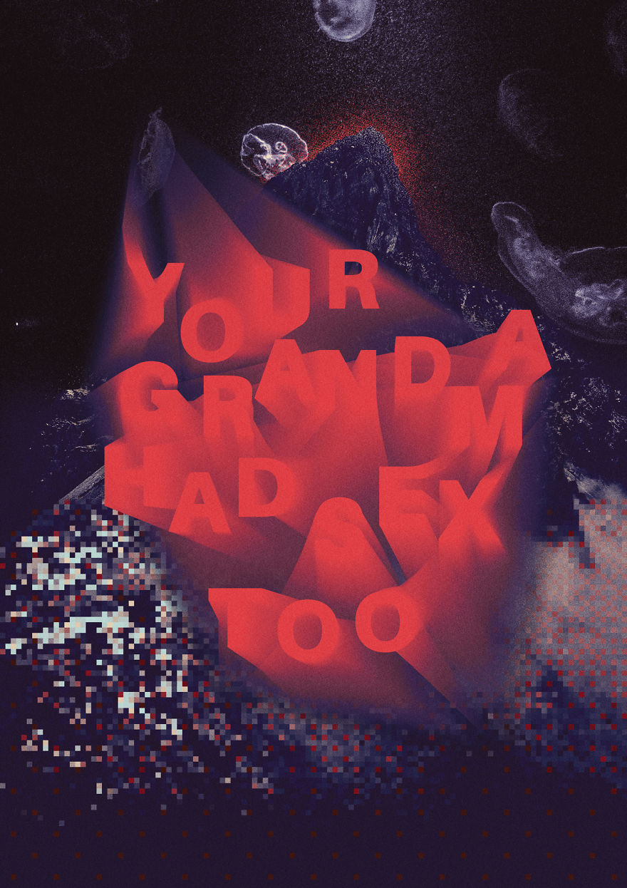 I Make Vaporwave Inspired Posters Exploring Communication In Digital World Every Day