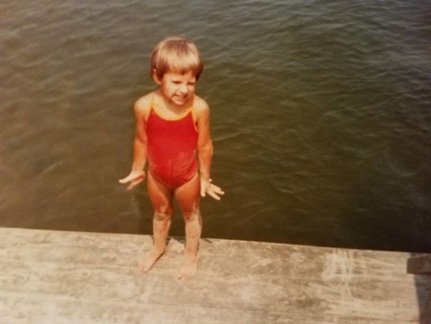 On The Dock And Ready For A Swim