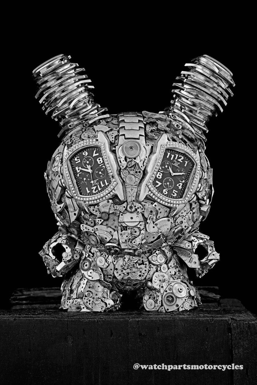 Turning Iconic Objects Into Steampunk Sculptures