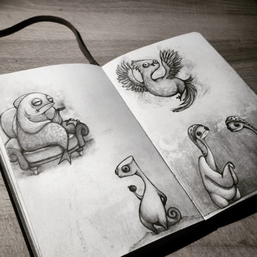 Student Draws Friendly Monsters And They Are Amazing