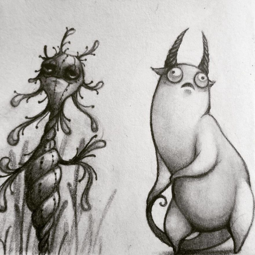 Student Draws Friendly Monsters And They Are Amazing
