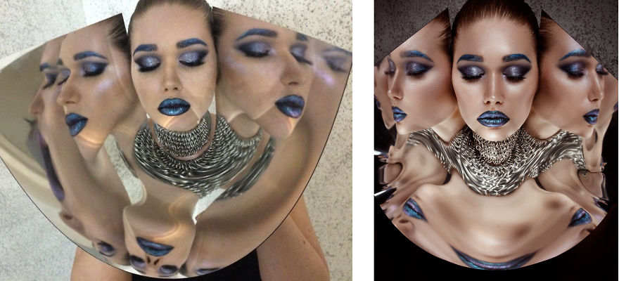 I Used Plastic Safety Mirror For Beauty Photoshoot, This Is What Happened