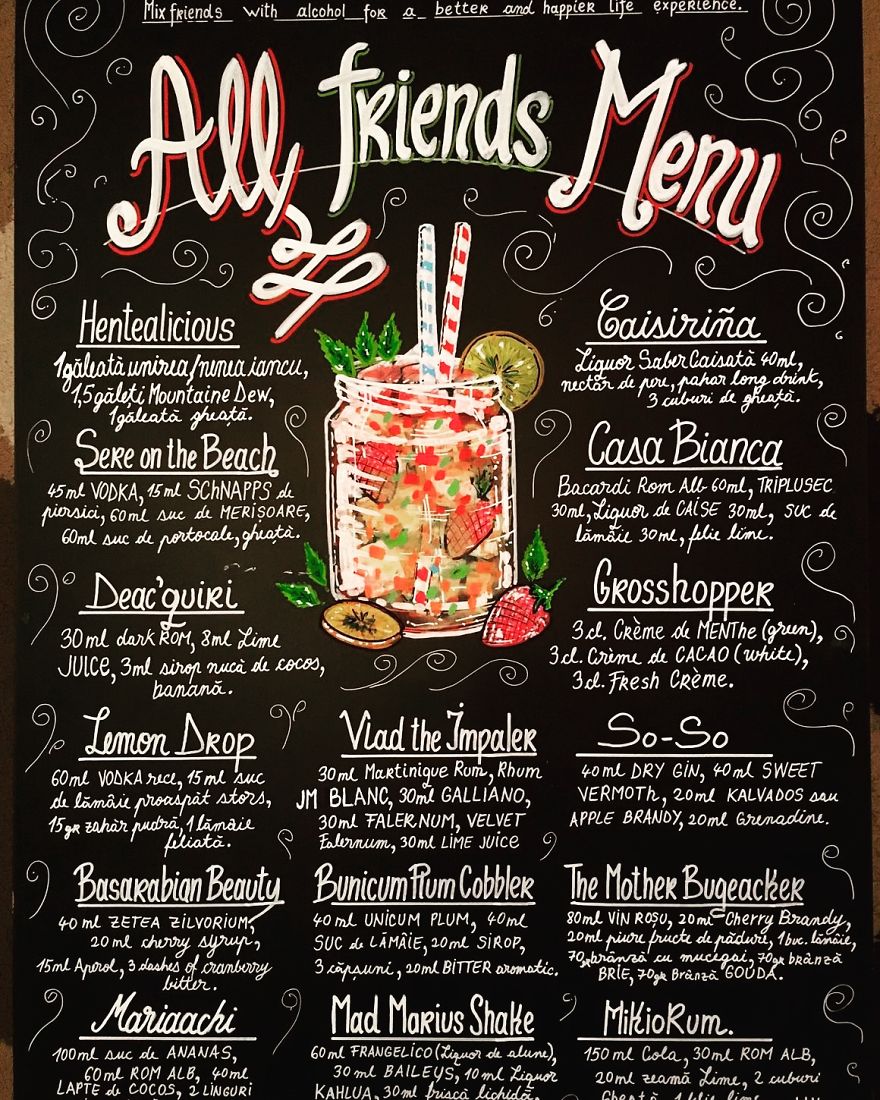 A Gift For A Friend Birthday... Renamed Cocktails!