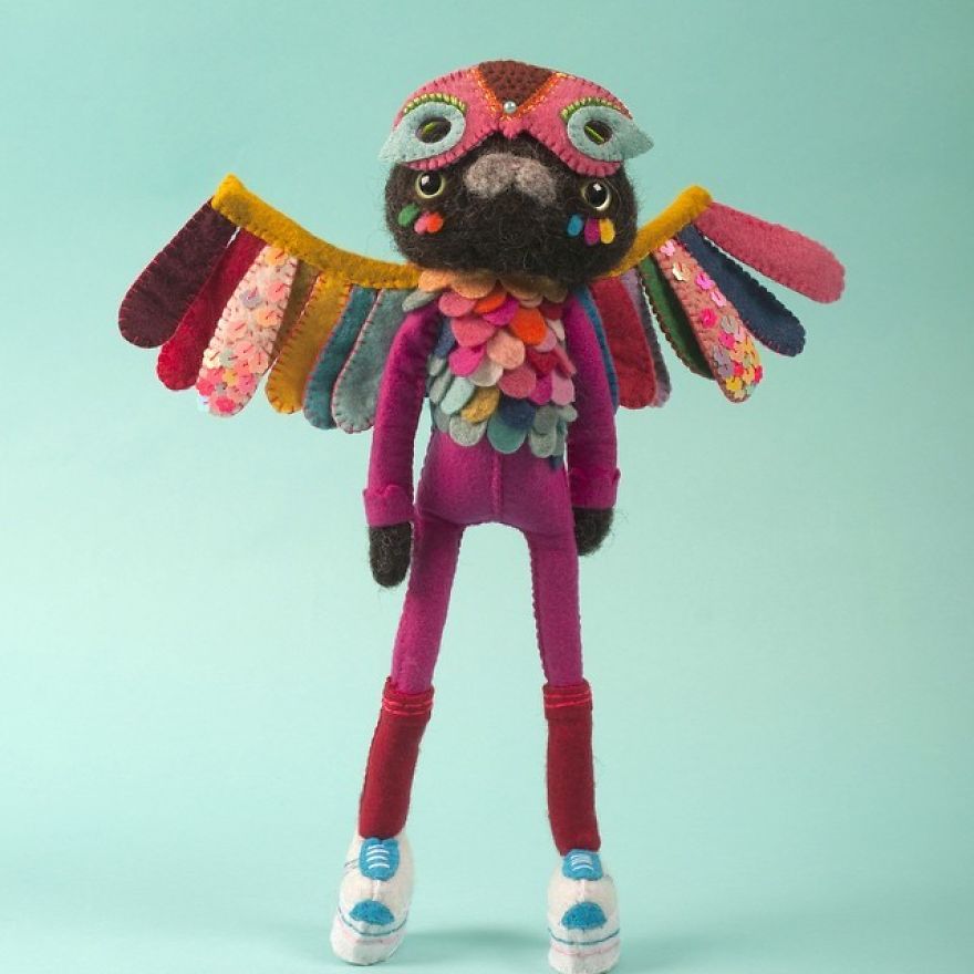 You Will Surely Want To Have A-Meet The Friendly Animals Made In Felt By The Artist Cat Rabbit