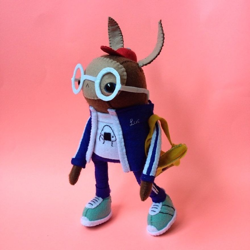 You Will Surely Want To Have A-Meet The Friendly Animals Made In Felt By The Artist Cat Rabbit