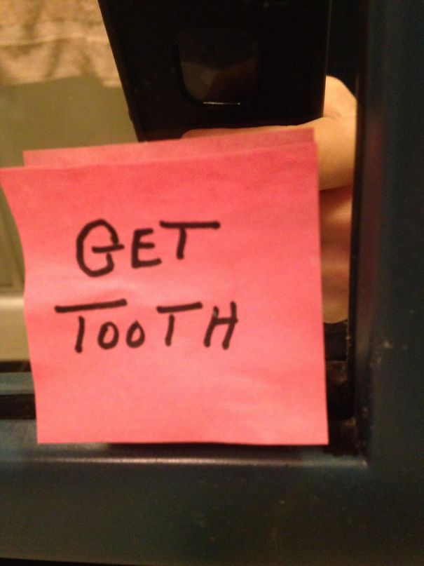 My Granddad Has This Note On His Mirror