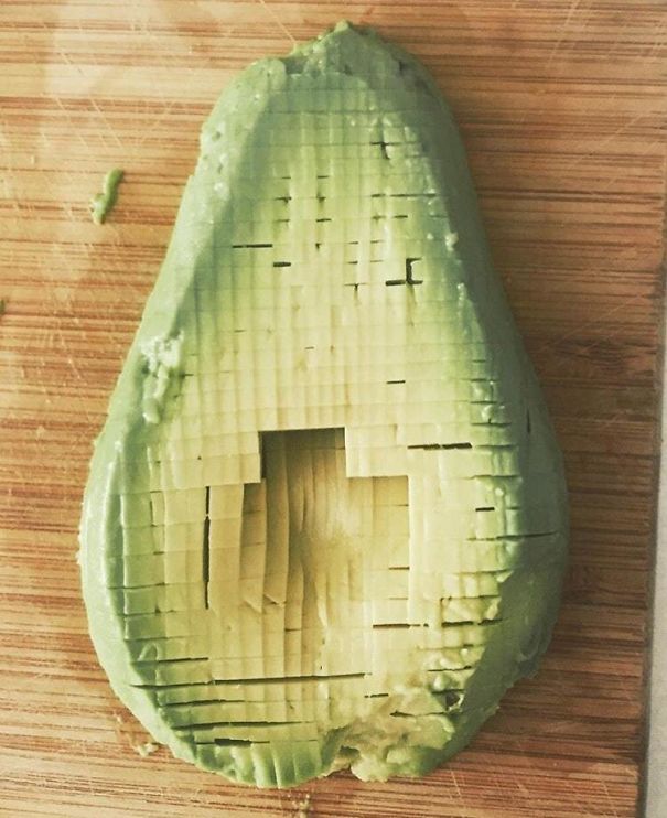 This "Pixelated" Avocado