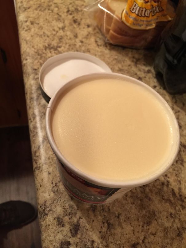 Opened My Ice Cream Today And Almost Didn't Want To Eat It