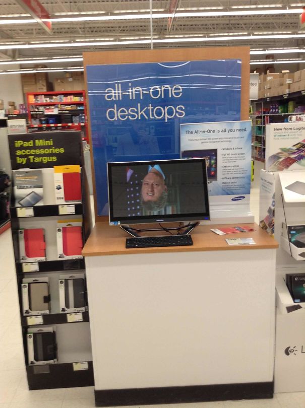 Did This The Other Day At Staples And Giggled Like A 12-Year-Old