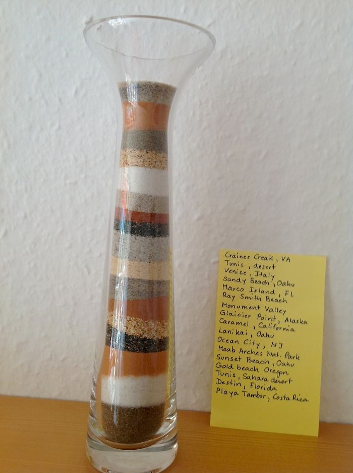 My Mom Collects Sand From Beaches All Over The World
